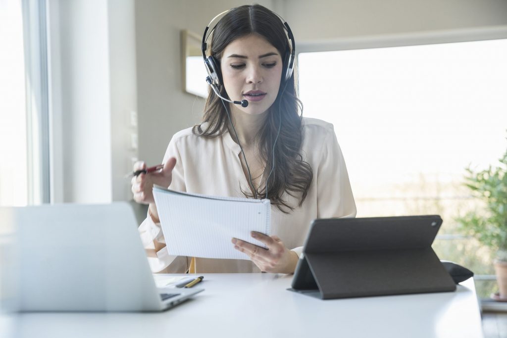 home call center rep a909b08ea54b47b4a6d5158752fe10a0 1024x683 - Want to Simplify Your Business? The Answer is Simple…Hire a Virtual Assistant.